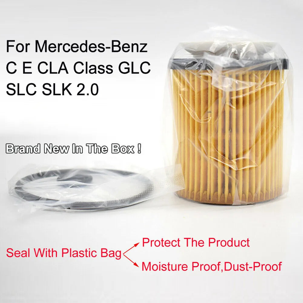 For Mercedes-Benz CE CLA-Class GLC SLC SLK 2.0 OM270 & OM274 Petrol Engine Auto Oil Filter A2701800109 For NISSAN 15208-HG00D