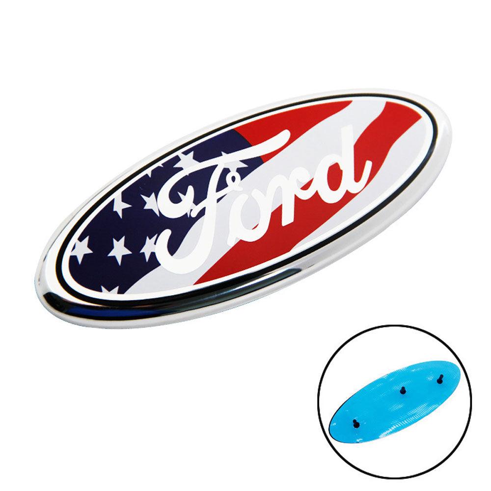 9 inch Ford Logo Grille Emblem with Pins | 1pc - KinglyDay