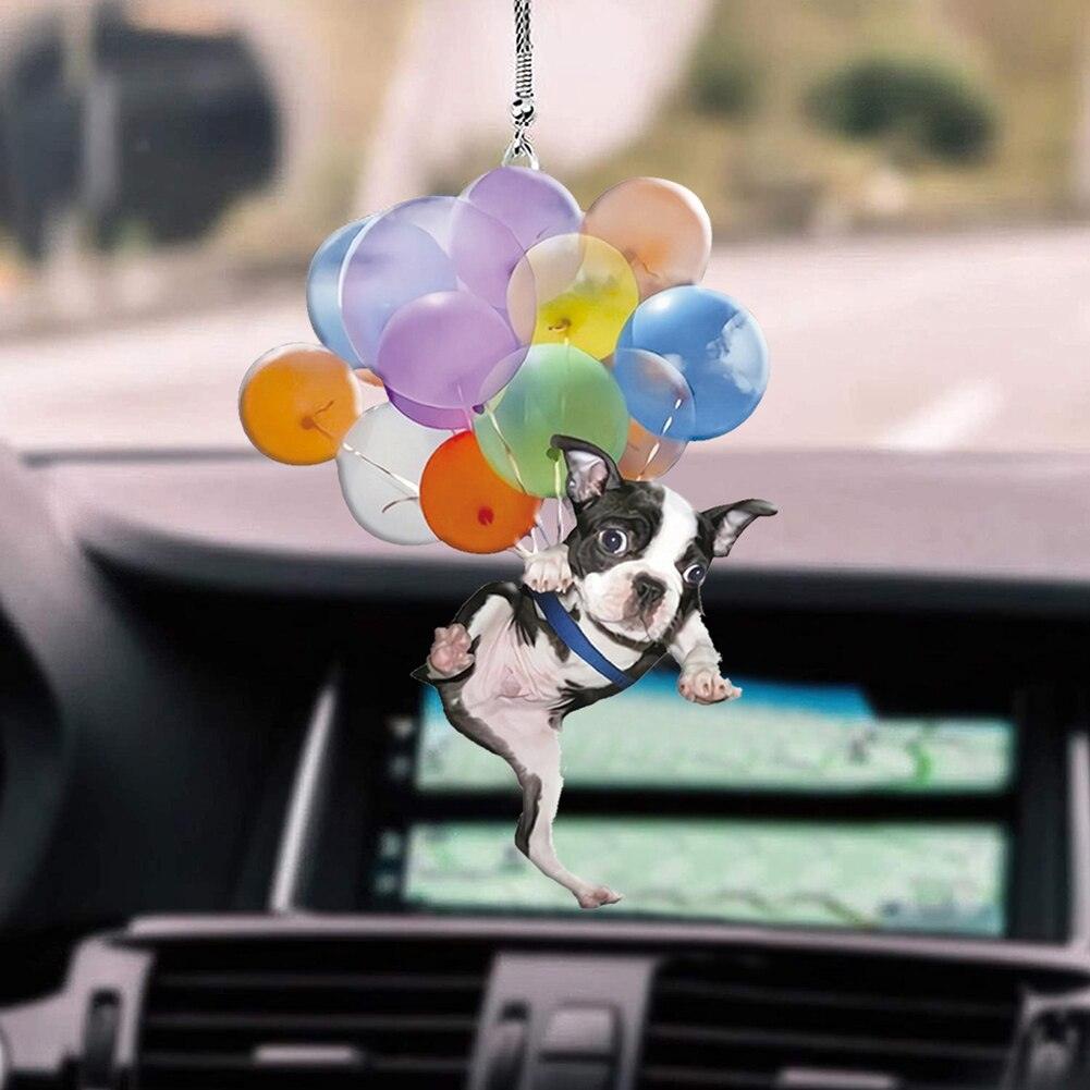 Lustiger Ballon-Hund-Anhänger, professioneller Auto-Spiegel, zum