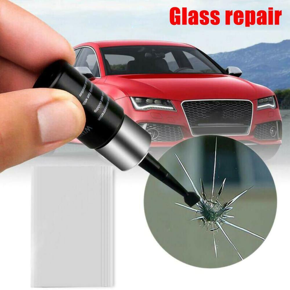 2 Pack Car Automotive Glass Nano Repair Fluid Kit Window Glass Crack Chip Repair - KinglyDay