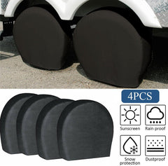 4PCS Waterproof Tire Covers Wheel & Tyre RV Trailer Camper Sun Protector 27-29" - KinglyDay
