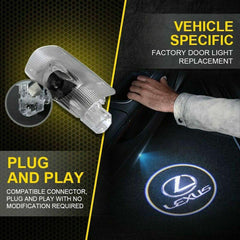 4PCS LED Logo Door Courtesy Light Shadow Laser Projector for Lexus ES LS LX RX GX - KinglyDay