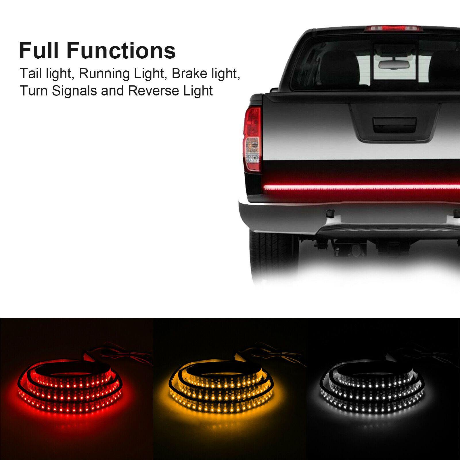 60" Inch Truck Tailgate LED Light Bar Brake Reverse Turn Signal Stop Tail Strip - KinglyDay