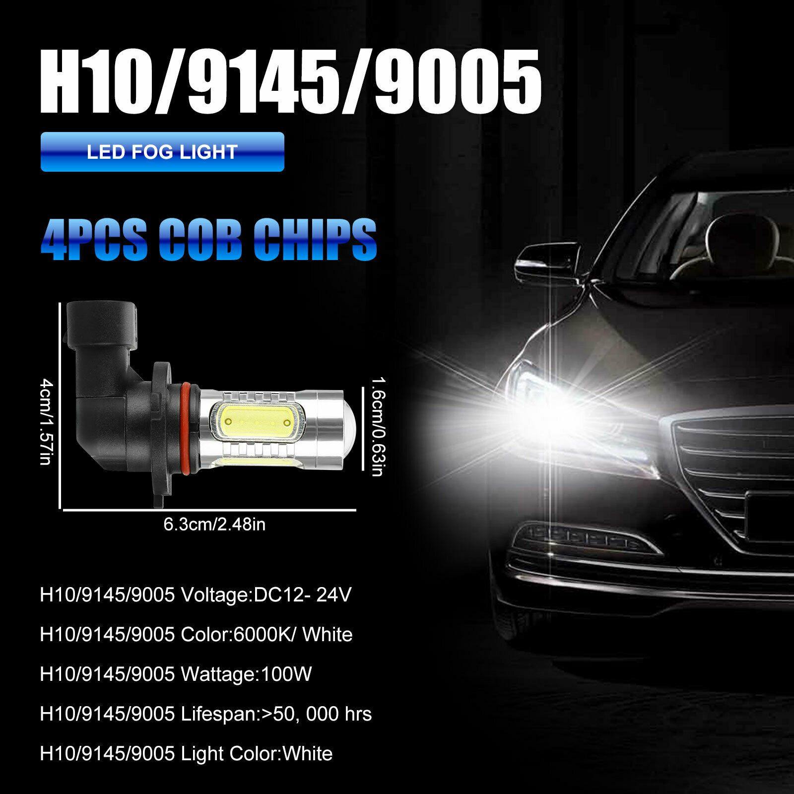4x H13 LED Headlight Fog bulbs Hi/Lo Beam 6000K 2000W For Ford F-150 F-250 F-350 - KinglyDay