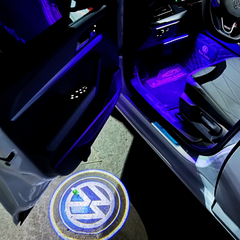 Lumière de projecteur de logo de porte de voiture laser sans fil 3D