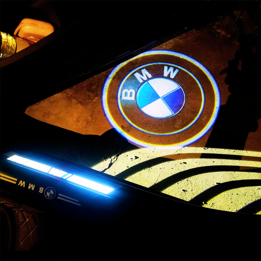 Luz de projetor de logotipo de porta de carro laser sem fio 3D