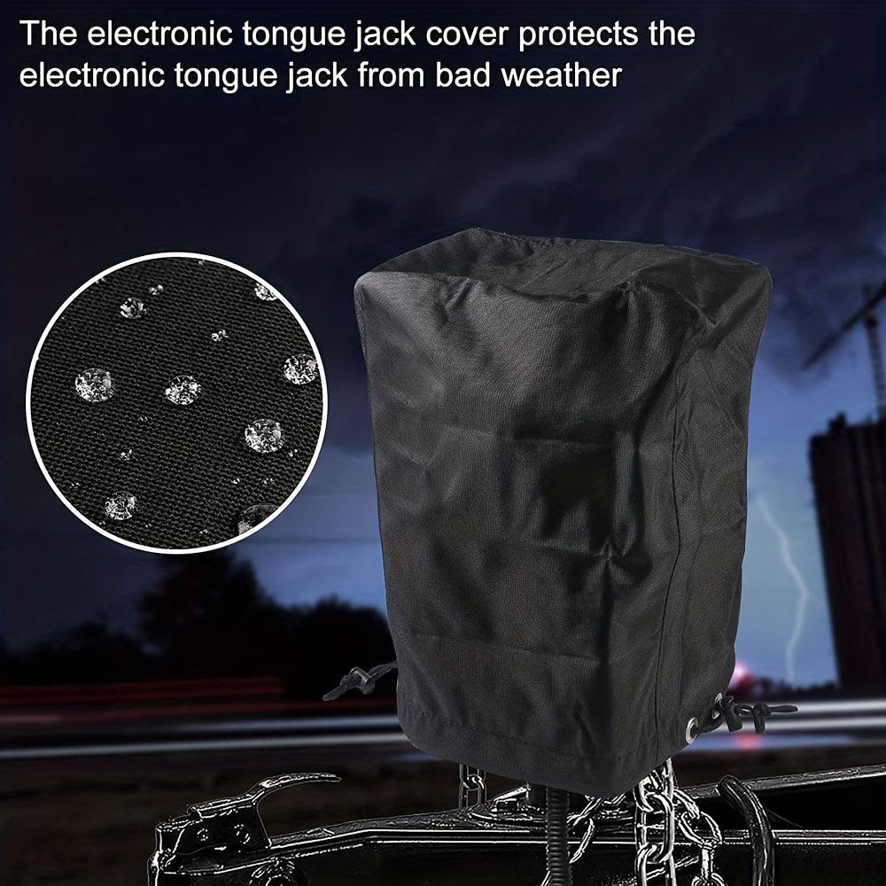 Electric Tongue Jack Cover 600D Universal Waterproof Trailer RV Electric Tongue Jack Protective Cover For Camper - KinglyDay