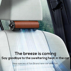 Car Interior Rear Headrest Fan USB Plug In Car Seat Noise Creative Low Power To Seat Car Wind Fan Rear Summer Car Fan - KinglyDay