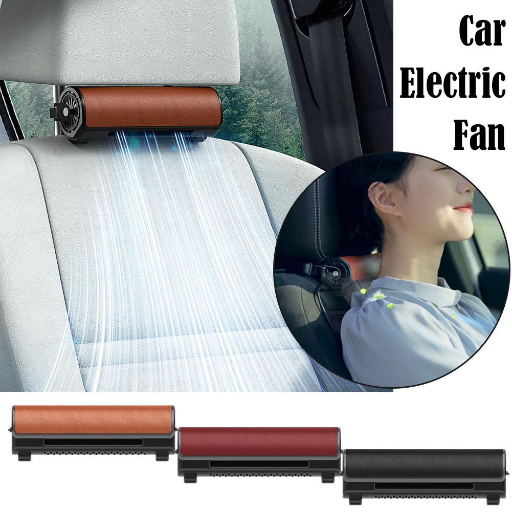 Car Interior Rear Headrest Fan USB Plug In Car Seat Noise Creative Low Power To Seat Car Wind Fan Rear Summer Car Fan - KinglyDay