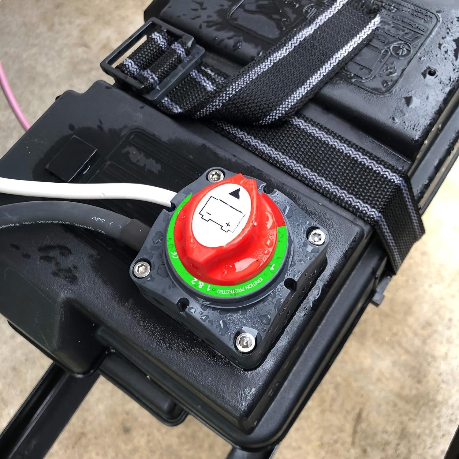 1-2-Both-Off Battery Switch, 12V-48V Battery Disconnect Master Cutoff Switch For Marine Boat Car RV ATV UTV Vehicle, 2 Years Warranty - KinglyDay