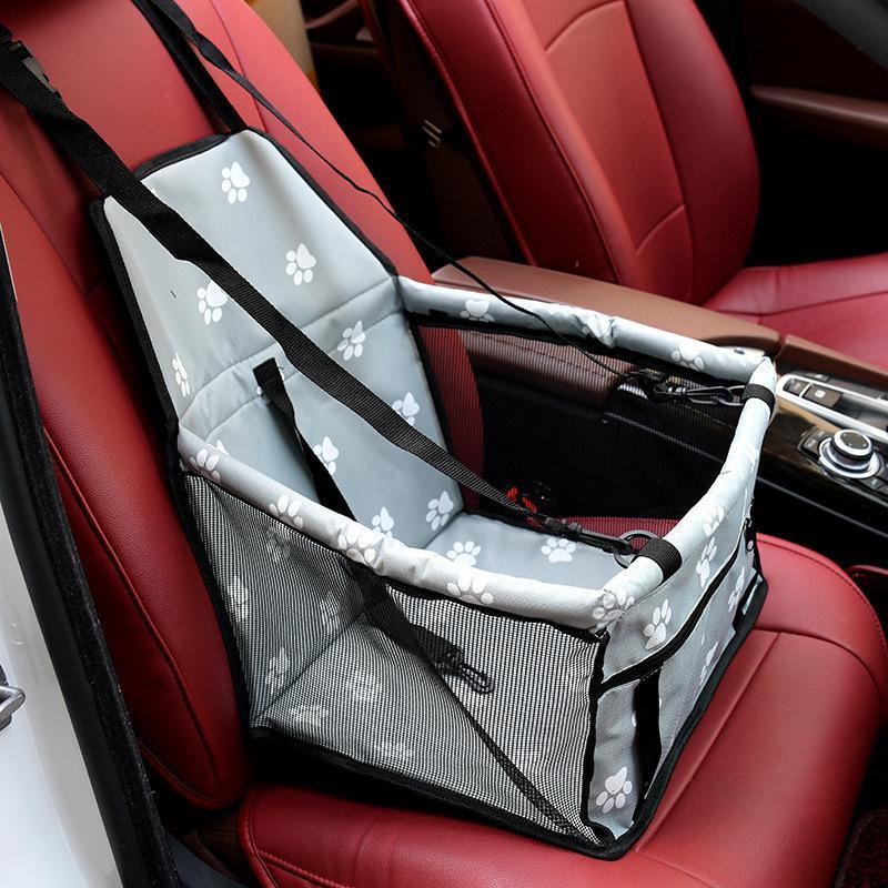 Foldable Waterproof Pet Car Seat Cover for Dogs - Portable Travel Carrier Bag with Anti-Scratch Protection - KinglyDay