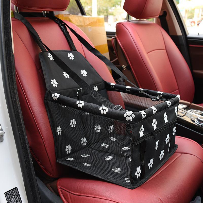 Foldable Waterproof Pet Car Seat Cover for Dogs - Portable Travel Carrier Bag with Anti-Scratch Protection - KinglyDay