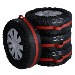 4Pcs Spare Tire Cover Case Polyester Tire Storage Bags Wheel Protector - KinglyDay