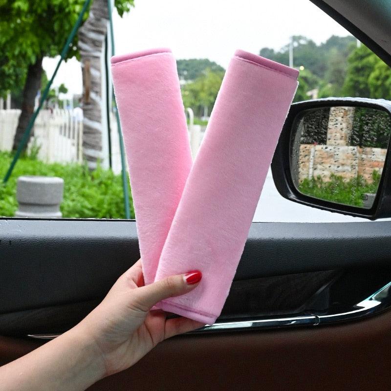 2PCS Seat Belt Covers Car Accessories Accesorios Coche Car Shoulder Pad Seat Belt for Adults Youth Kids Accessories Interior - KinglyDay