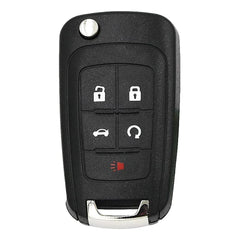 Flip Folding Remote Car Key Fob Cover Case Shell for Camaro Cruze Equinox Sonic Terrain 5 Button HU100 Blade - KinglyDay