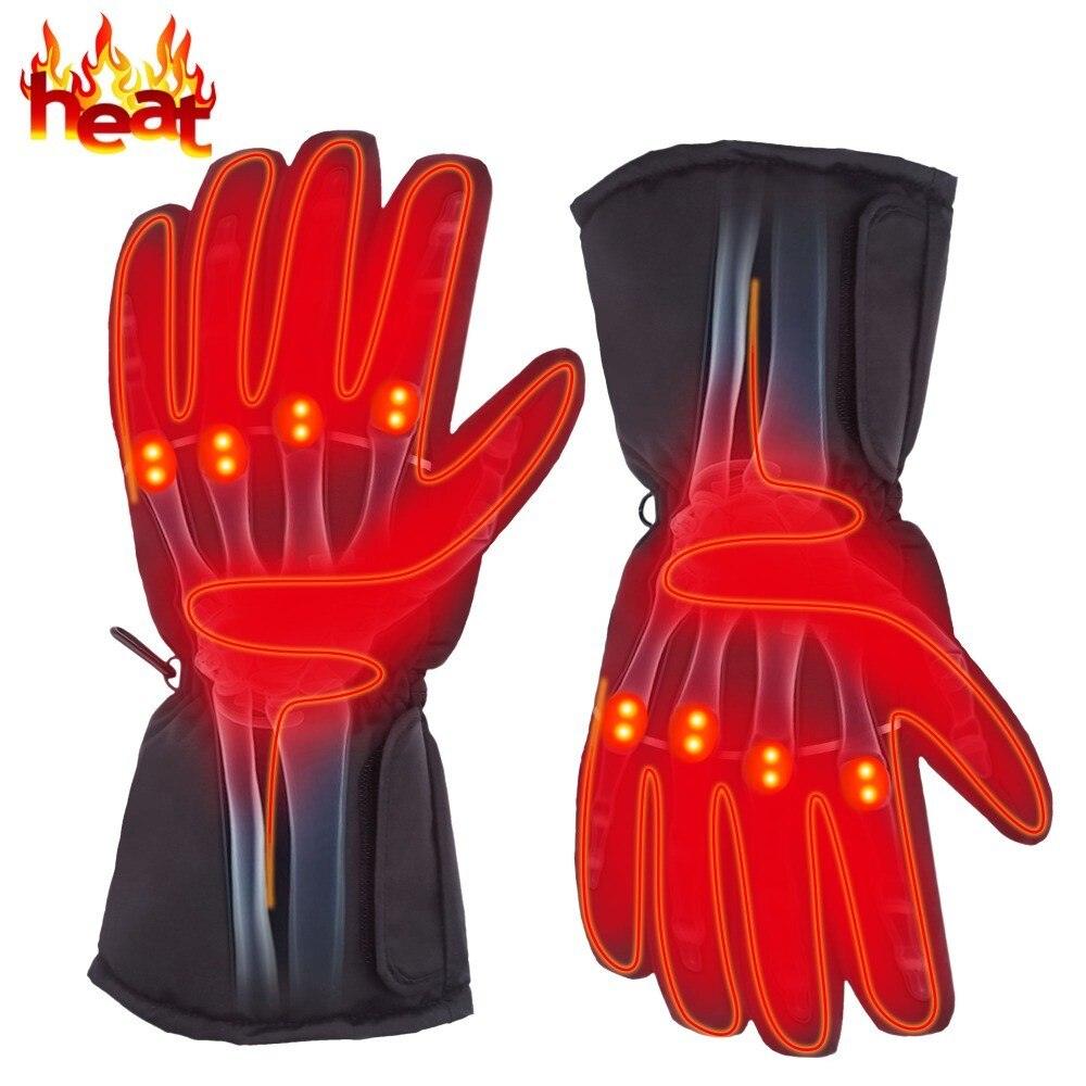 Kinglyday Electric Battery Heated Gloves for Men and Women,Outdoor Indoor Battery Powered Hand Warmer Glove Liners for Climbing Hiking Cycling,Winter Must Have Thermal Heated Gloves - KinglyDay