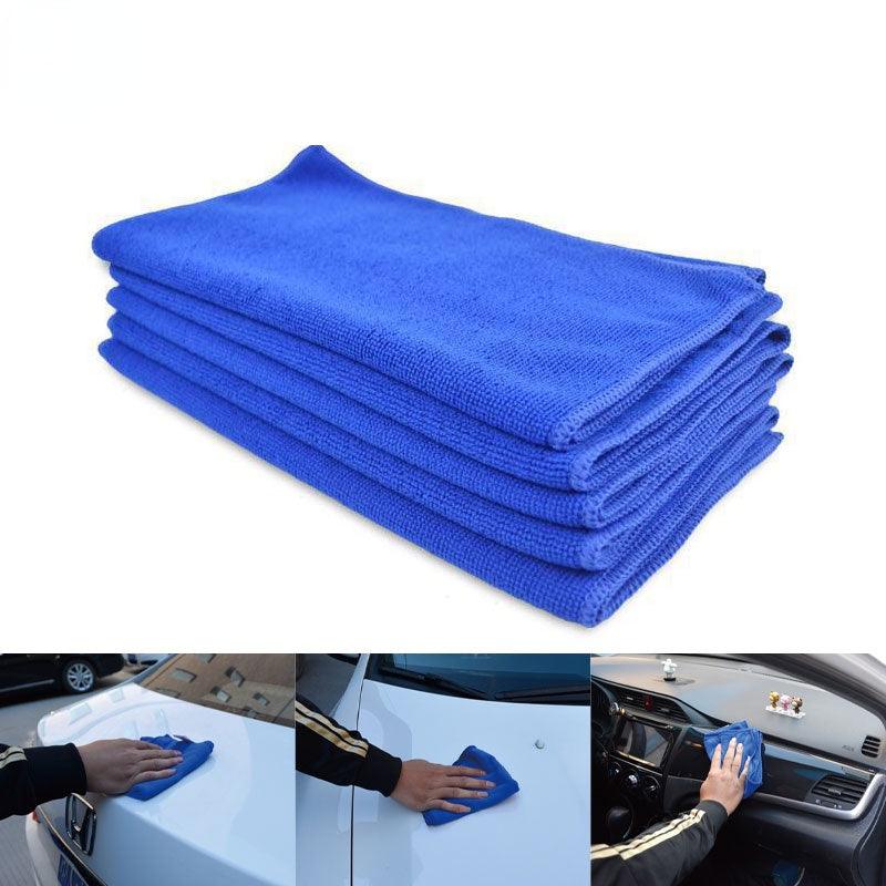 2 Pcs Car Coral Fleece Auto Wiping Rags Efficient Super Absorbent Microfiber Cleaning Cloth Home Towel Wash 30x30 - KinglyDay
