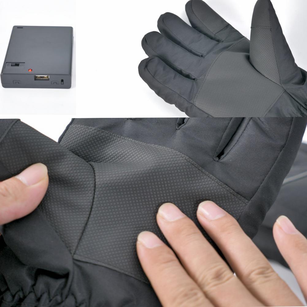 Heated Gloves & Winter Gloves ,Motorcycle Gloves,3 Heating Levels Waterproof & Rechargeable Touch Screen Heated Gloves - KinglyDay