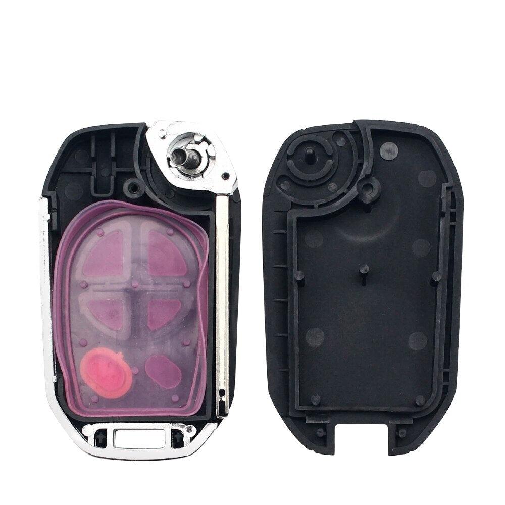 Replacement Remote Car Key Shell Modified Flip 3 Buttns Fob TOY43 Case For Toyota Tacoma HIGHLANDER SEQUOIA Sienna Tundra - KinglyDay