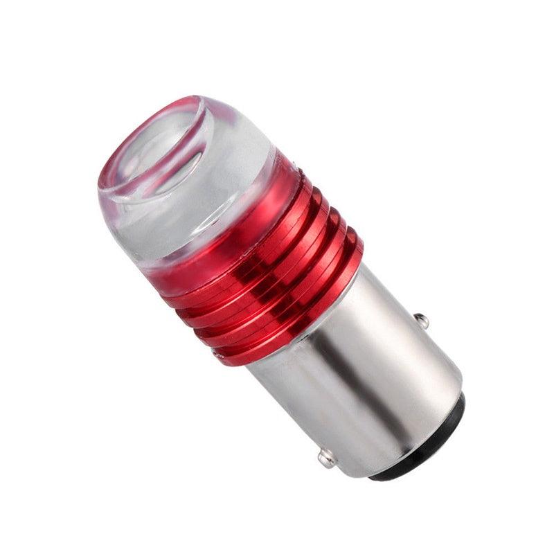 1 Pcs Red 1157 BAY15D P21/5W Strobe LED Flashing Projector Lamps for Car Tail Brake Lights Auto Transform Signal Lamp - KinglyDay