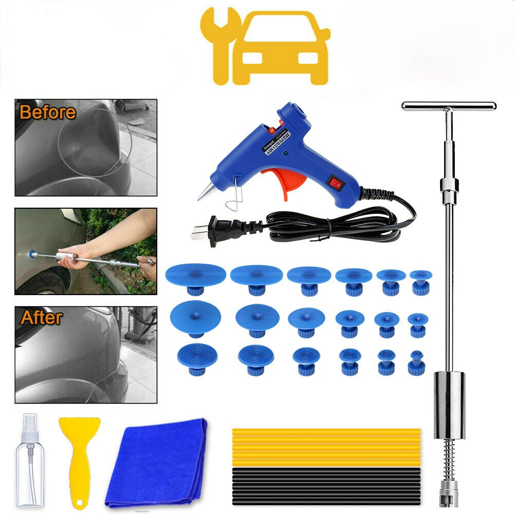 Car Body Dent Puller Hammer Tool Paintless Hail Damage Remover Repair Kit - KinglyDay