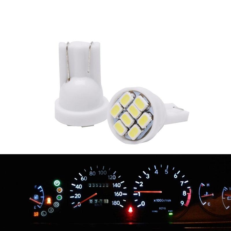 5x T10 W5W LED Lamp For Car Interior Instrunment 12V Auto Reading Dome License Plate Trunk Luggage 5W5 Super Bright White - KinglyDay