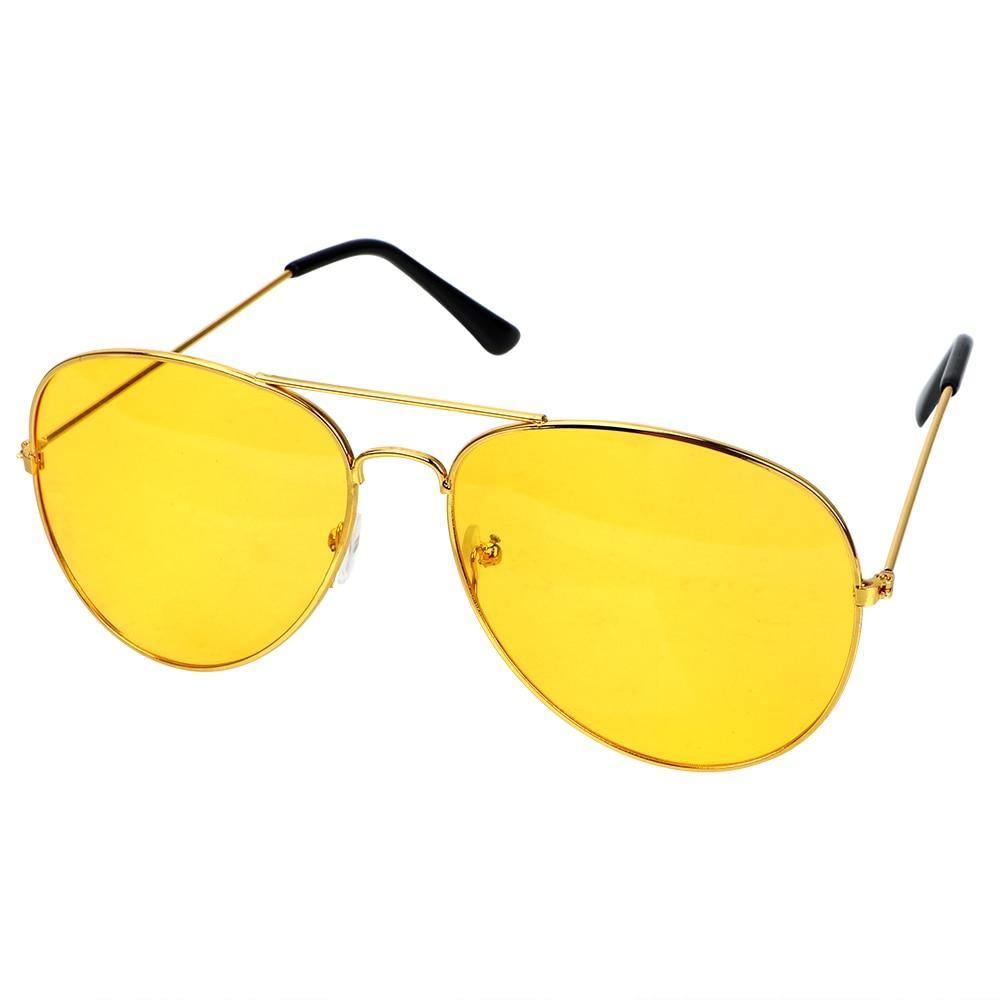 Anti-glare Polarized Sunglasses Copper Alloy Night Vision Driving Glasses - KinglyDay