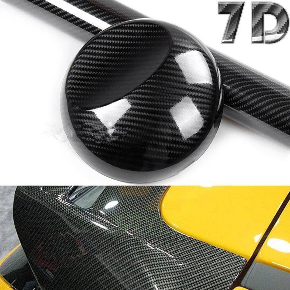 High Gloss 7D Carbon Fiber Wrapping Vinyl Film Auto Car Sticker - KinglyDay