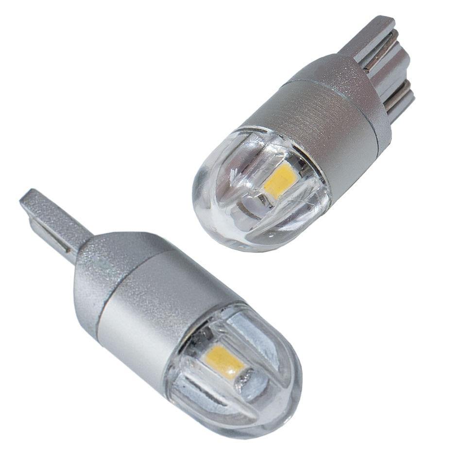 10PCS LED T10 194 168 W5W Canbus 4 Colors Dome License Side Marker Light Bulb 6000K - KinglyDay