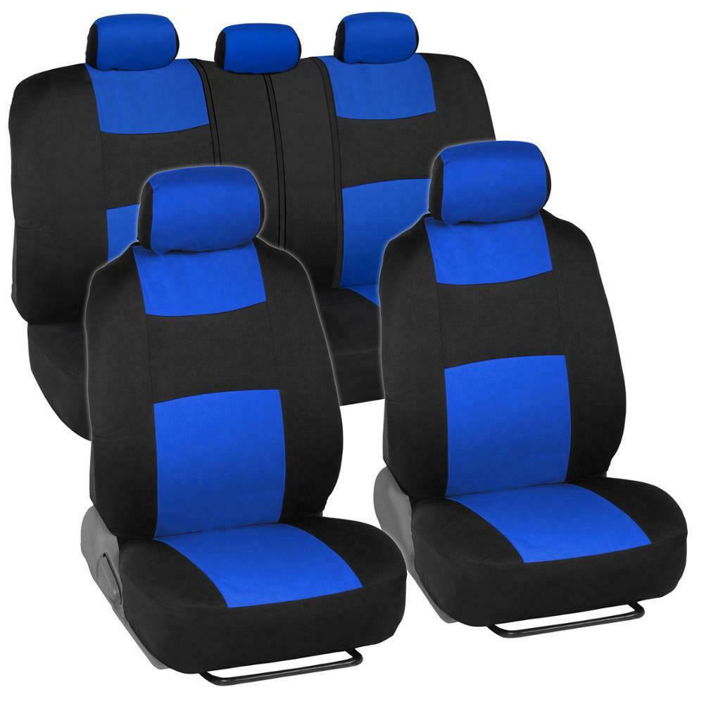 Auto Seat Covers for Car Truck SUV Van - Universal Protectors Polyester 12 Color - KinglyDay