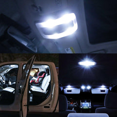 9X White 6000K T10 194 168 W5W LED License Plate Dome Interior Light Bulb + Tool - KinglyDay
