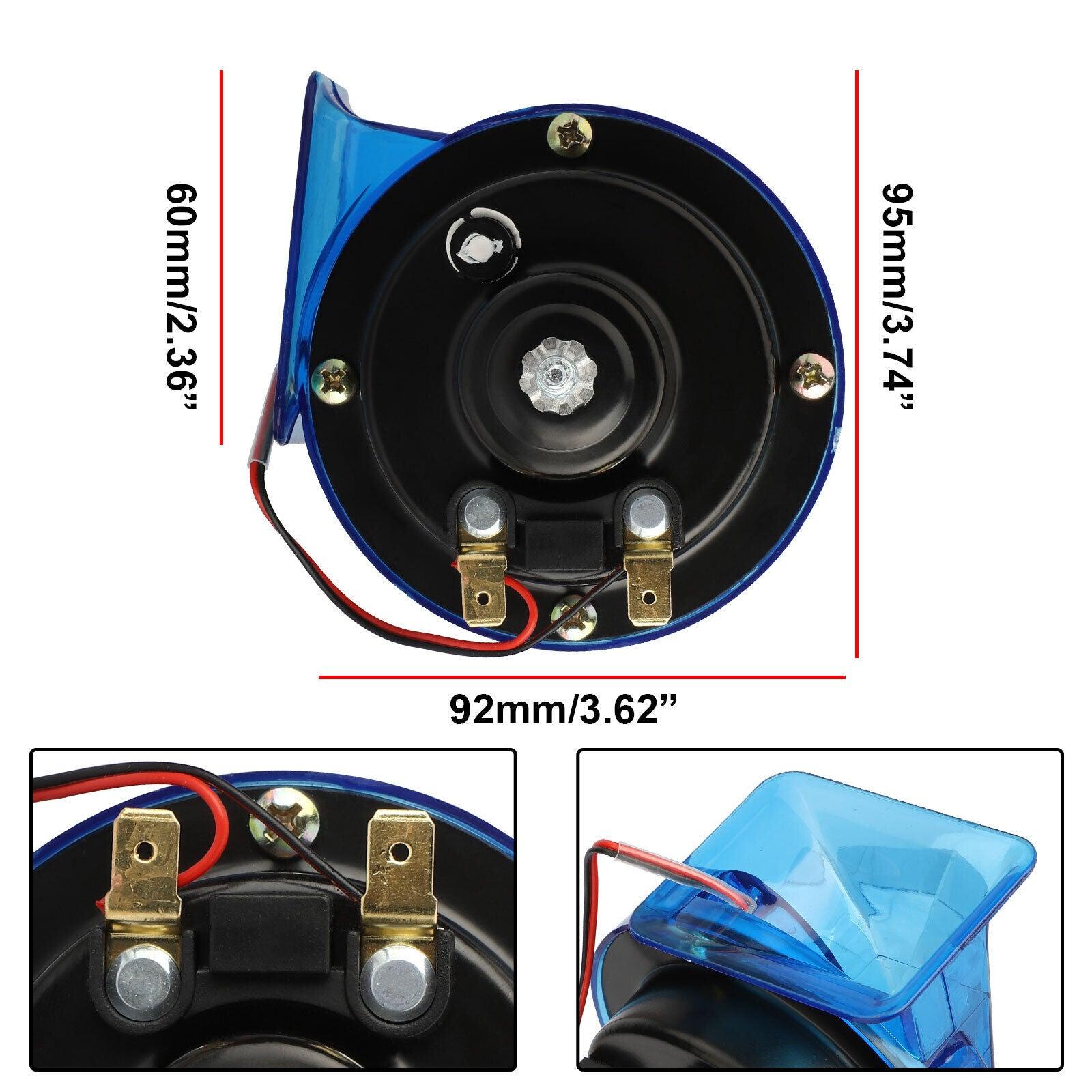 115DB 12V Super Loud Electric Train Snail Air Horn For Motorcycle Car Truck Boat - KinglyDay