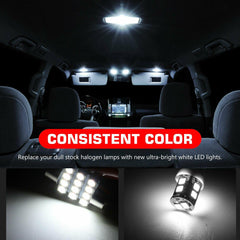 20X Combo LED Car Interior Inside Light Dome Map Door License Plate Lights - KinglyDay