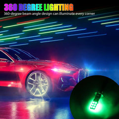 2PCS 16Color RGB H3 12SMD 5050 LED Fog Light Driving Bulbs Lamp Remote IR Remote - KinglyDay