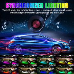 4PCS 36"/24" LED Car Interior Neno Atmosphere Strip Light Lamp APP Music Control - KinglyDay