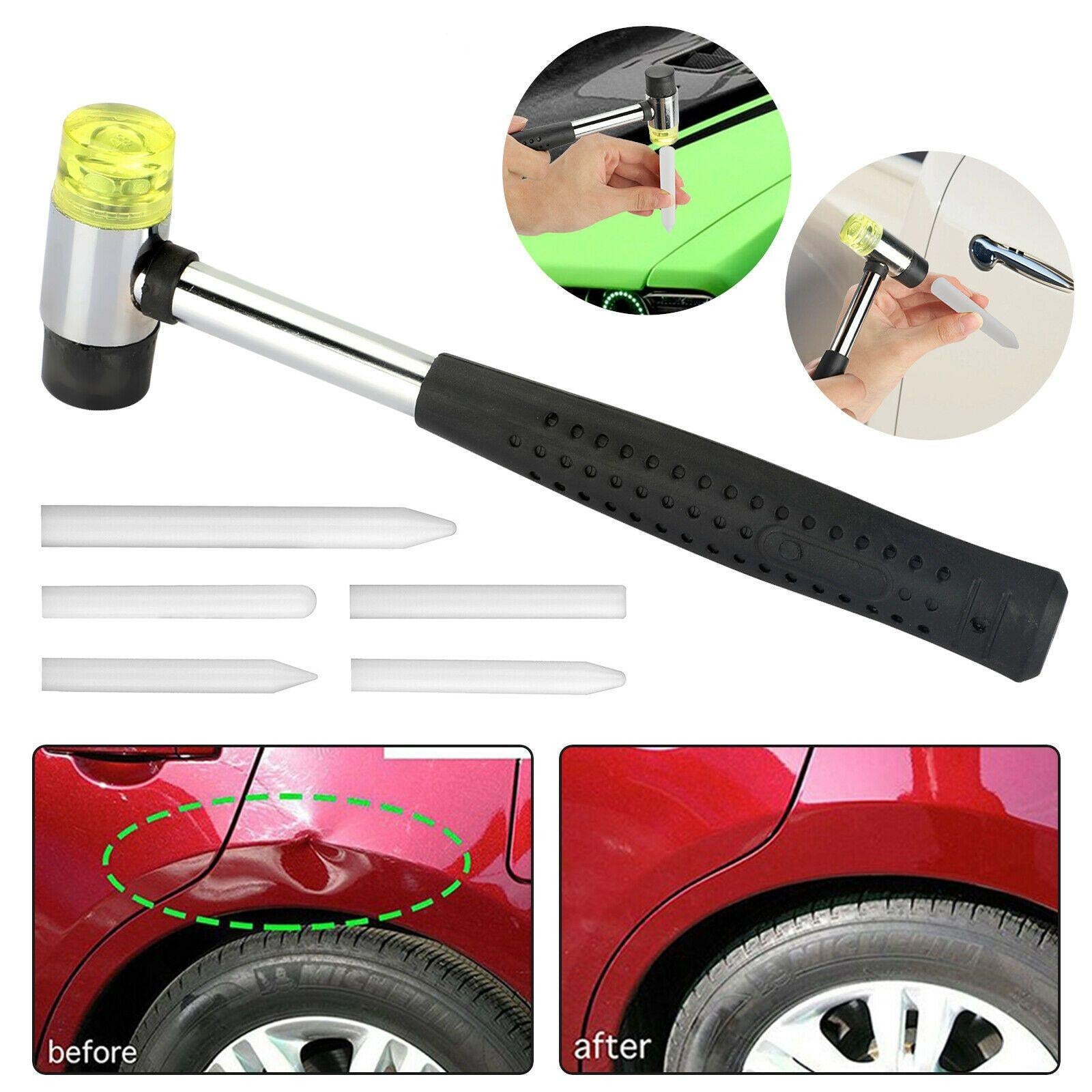 6pcs Paintless Car Hail Damage Remover Repair Kit Auto Dent Puller Hammer Tool - KinglyDay